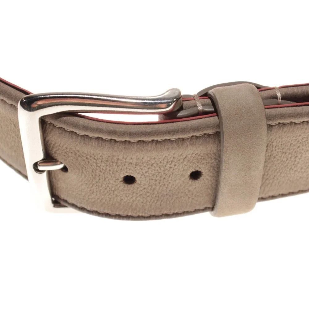 Veneta Cinture NWT Classic Belt Size 80 (32) in Solid Beige Pebbled Leather